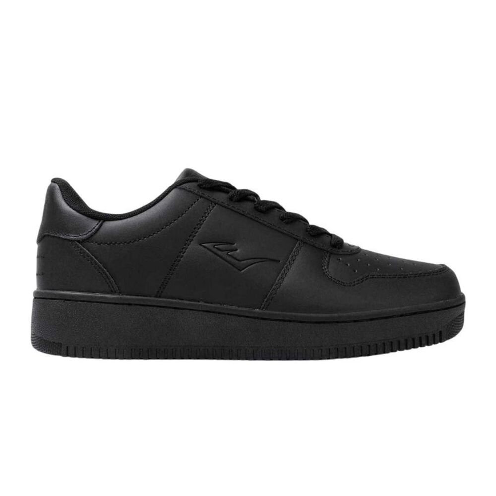 Everlast Mens Hanshi Leather Platform Sneakers / Black